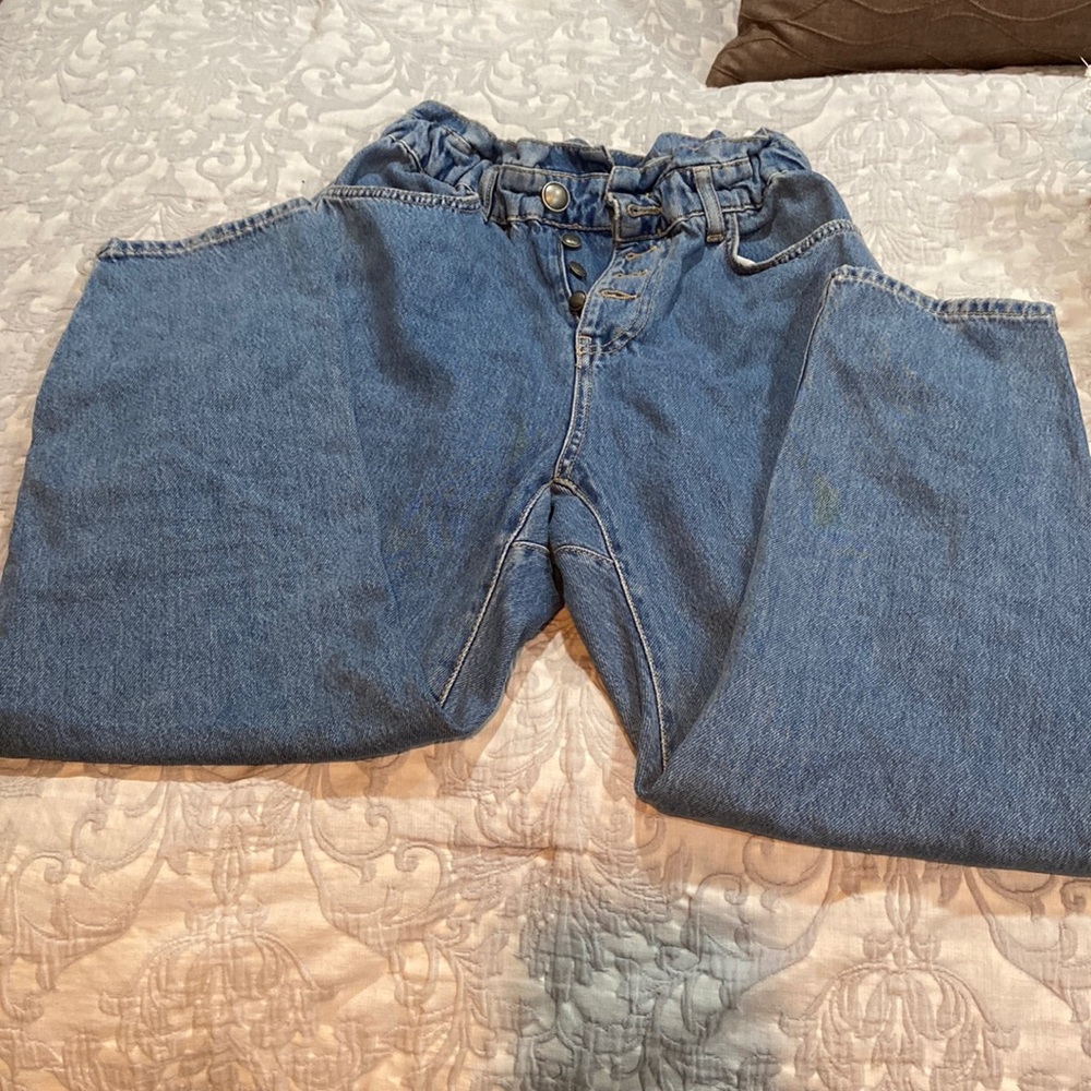 Zara paper bag jeans